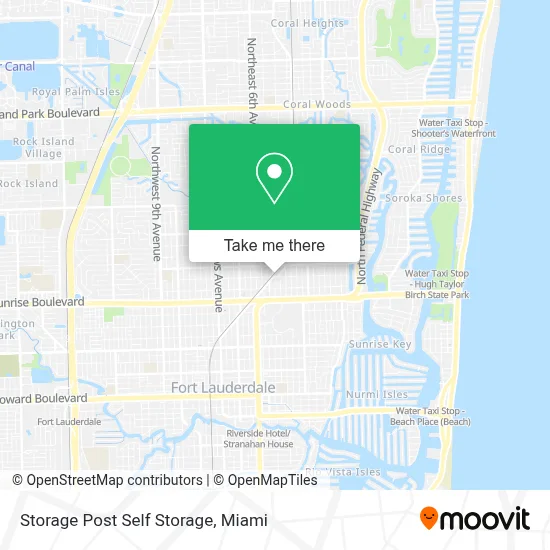 Storage Post Self Storage map