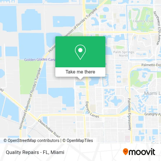 Quality Repairs - FL map