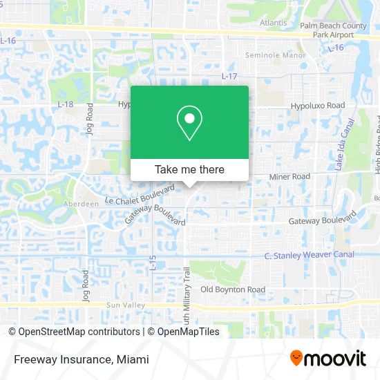 Freeway Insurance map