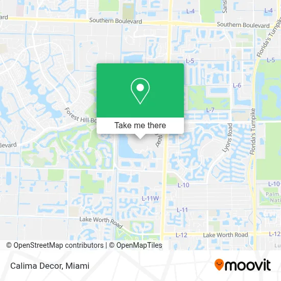 Calima Decor map