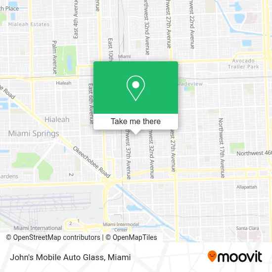 John's Mobile Auto Glass map