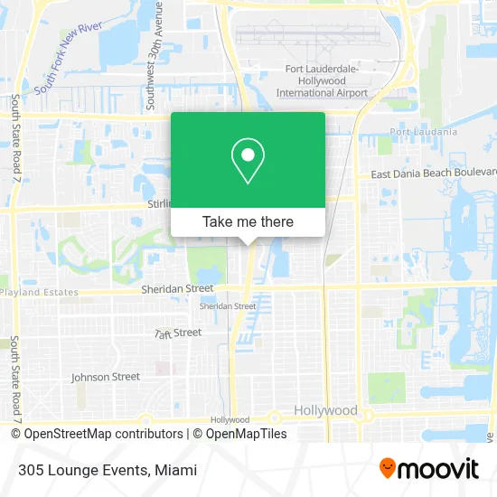 305 Lounge Events map