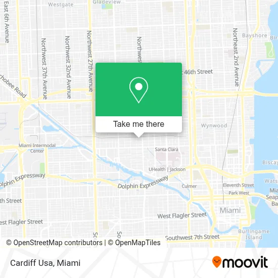 Cardiff Usa map