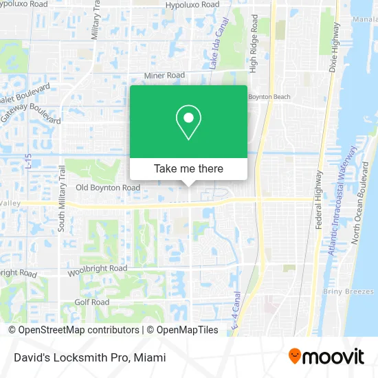 David's Locksmith Pro map
