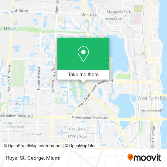 Royal St. George map