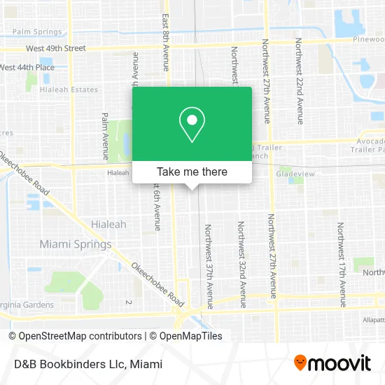 D&B Bookbinders Llc map