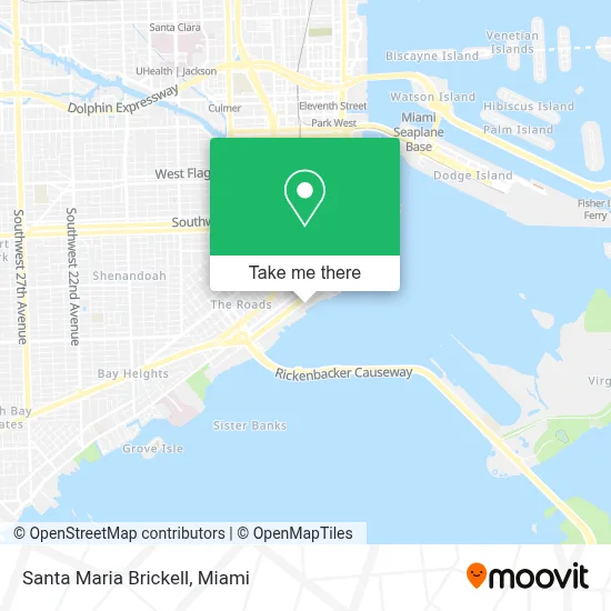Santa Maria Brickell map