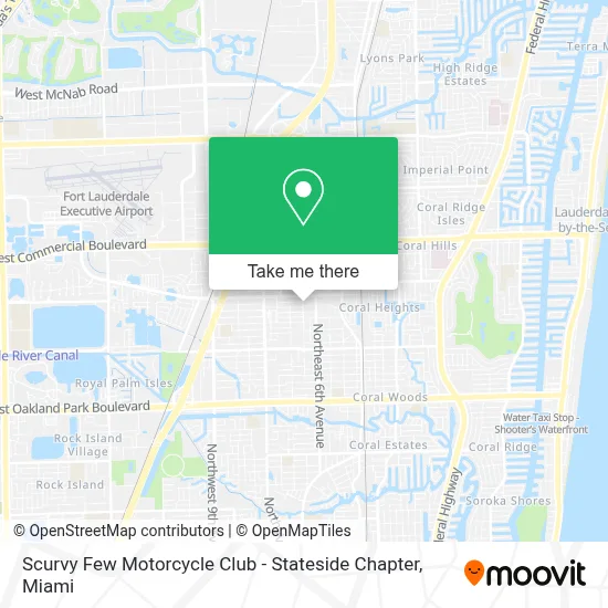 Scurvy Few Motorcycle Club - Stateside Chapter map
