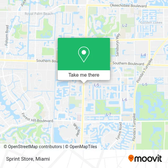 Sprint Store map