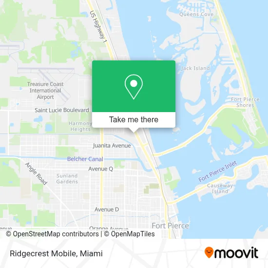 Ridgecrest Mobile map