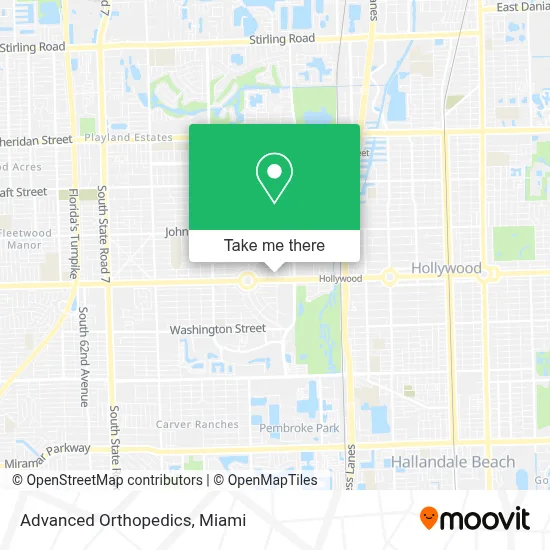 Advanced Orthopedics map
