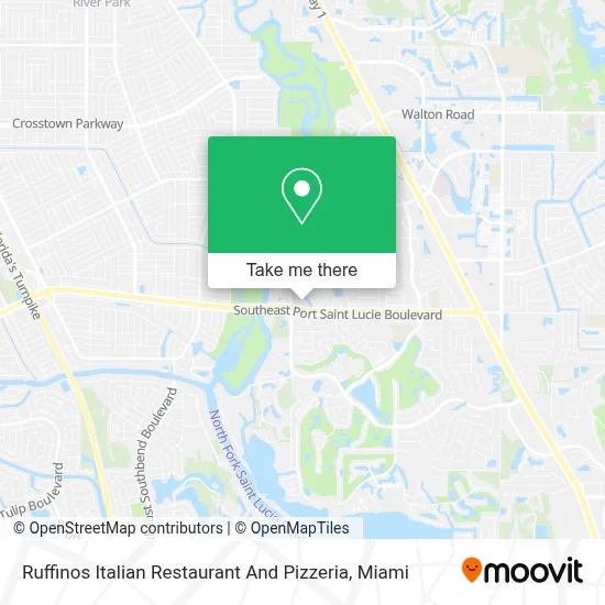 Ruffinos Italian Restaurant And Pizzeria map