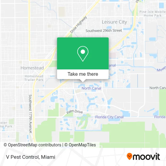 V Pest Control map