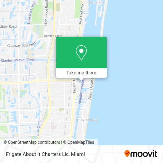 Frigate About It Charters Llc map