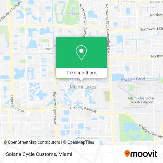 Solana Cycle Customs map