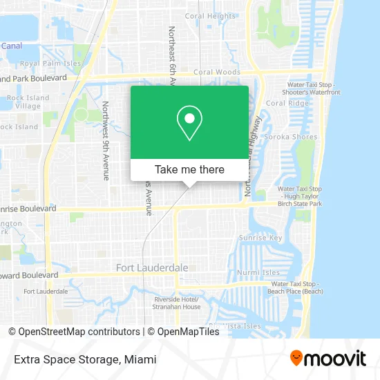 Extra Space Storage map