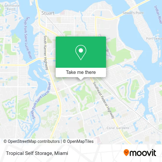 Tropical Self Storage map