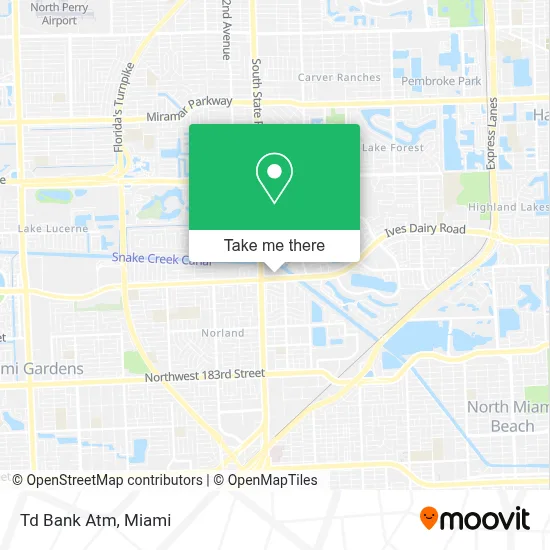 Td Bank Atm map