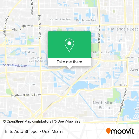 Elite Auto Shipper - Usa map