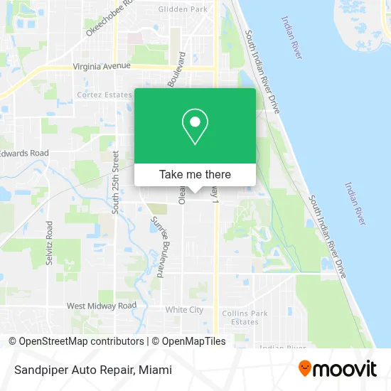 Sandpiper Auto Repair map