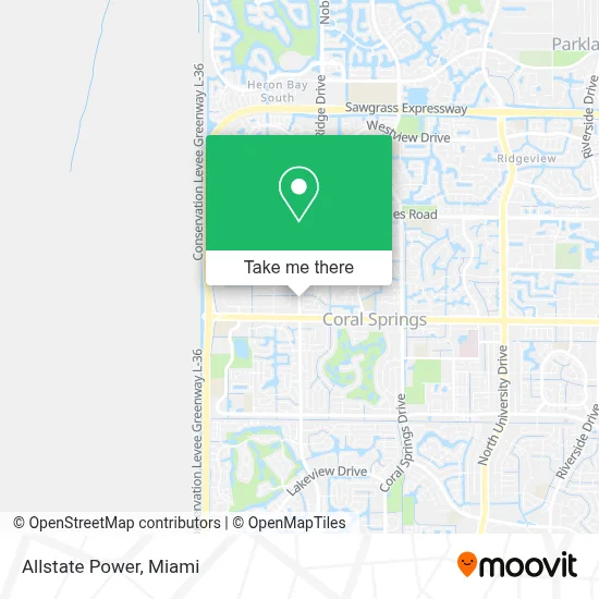 Allstate Power map
