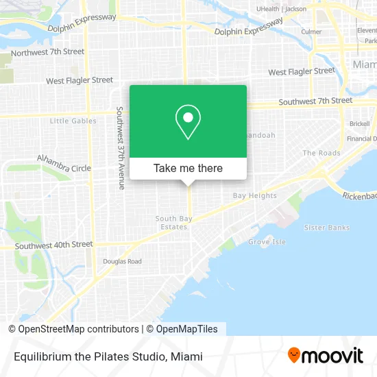 Equilibrium the Pilates Studio map
