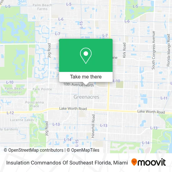 Insulation Commandos Of Southeast Florida map