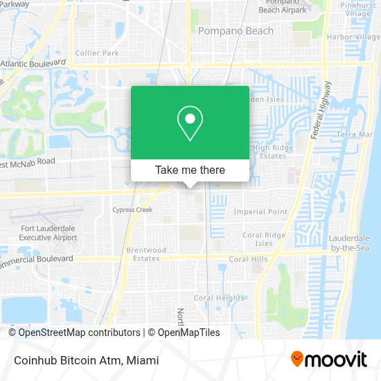 Coinhub Bitcoin Atm map