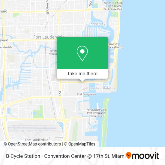 B-Cycle Station - Convention Center @ 17th St map