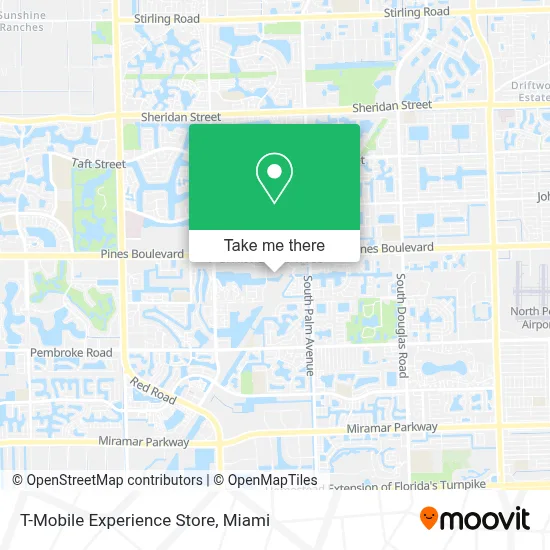 T-Mobile Experience Store map