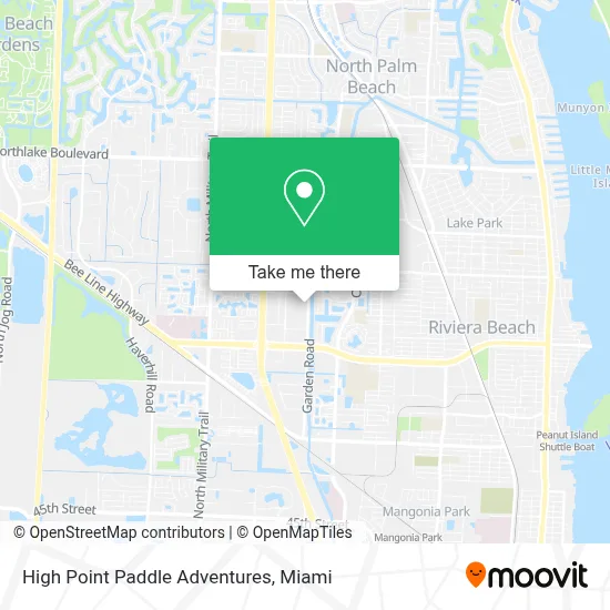 High Point Paddle Adventures map