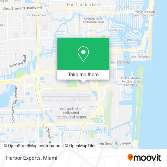 Harbor Exports map
