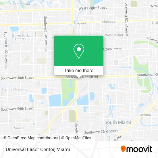 Universal Laser Center map