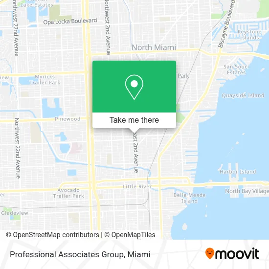 Professional Associates Group map