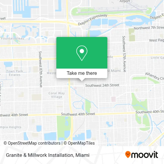 Granite & Millwork Installation map
