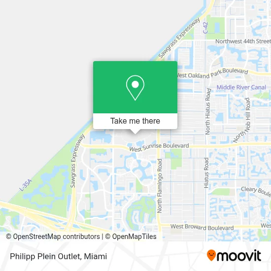 Philipp Plein Outlet map