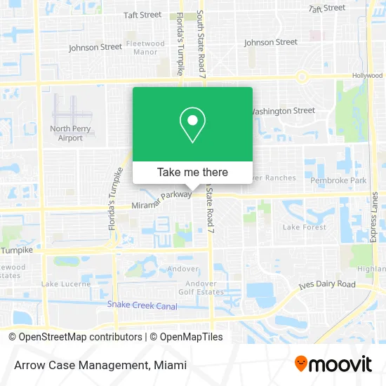 Arrow Case Management map
