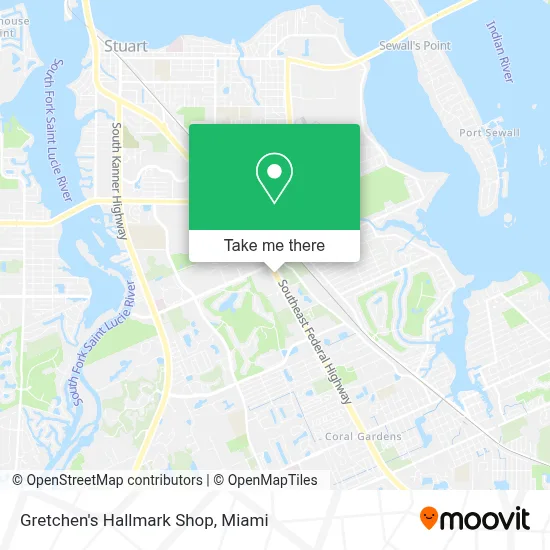 Gretchen's Hallmark Shop map
