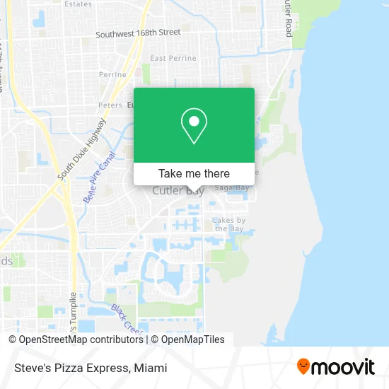 Steve's Pizza Express map