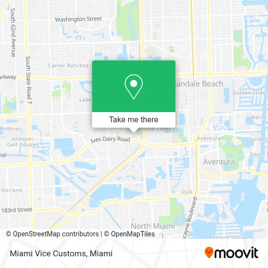 Miami Vice Customs map