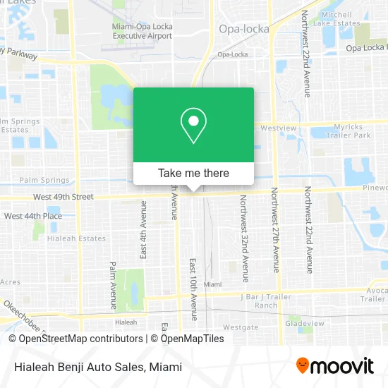 Hialeah Benji Auto Sales map