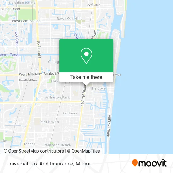 Universal Tax And Insurance map