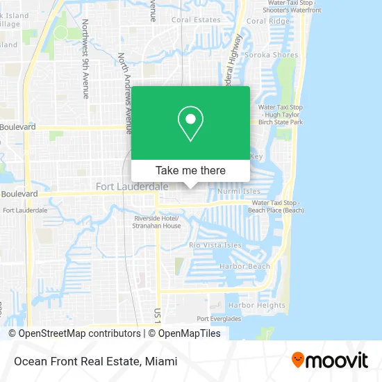 Ocean Front Real Estate map