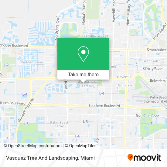 Vasquez Tree And Landscaping map