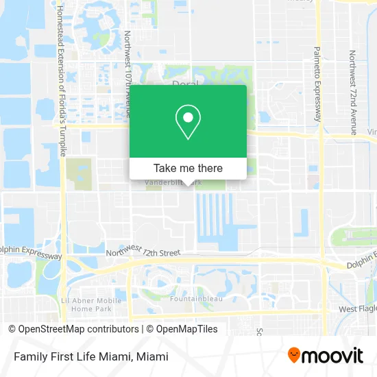 Family First Life Miami map