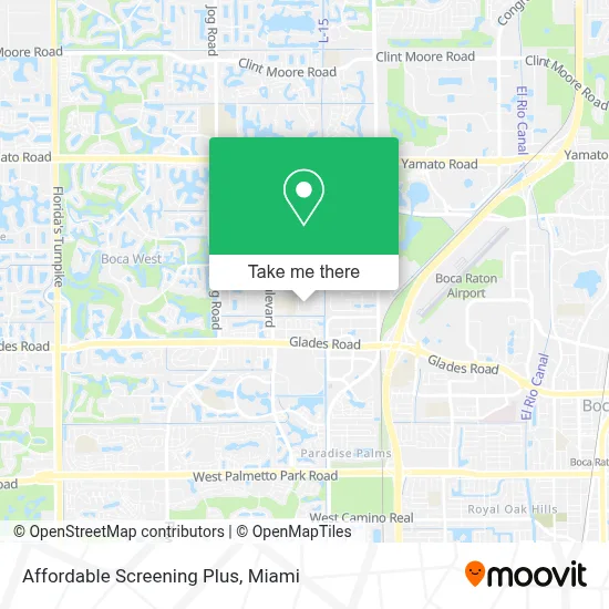 Affordable Screening Plus map