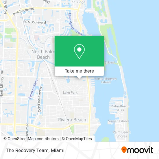 The Recovery Team map