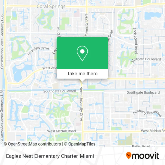 Eagles Nest Elementary Charter map