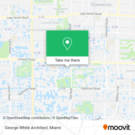George White Architect map