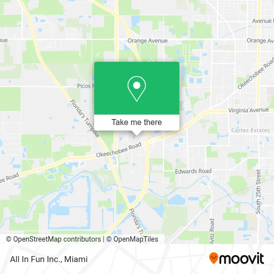 All In Fun Inc. map